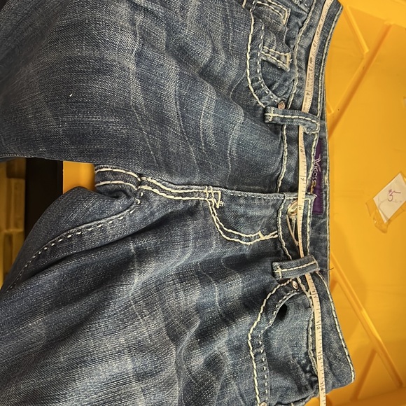 Vigoss Collection, small, 29” waist jeans, rhinestone buttons, boot cut - Picture 11 of 13